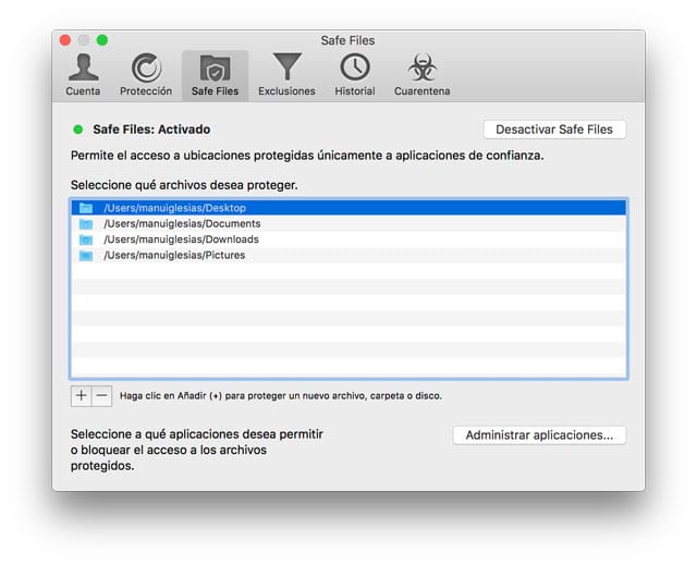 Safe Files de Bitdefender
