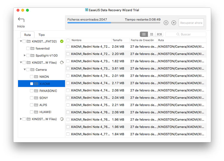 Software de recuperación de datos de EaseUS