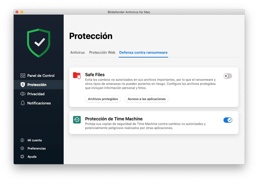 Safe Files de Bitdefender